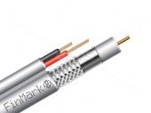 Абонентский коаксиальный кабель FinMark F5967BV-2x0.75 POWER с дополнительными токоведущими проводниками