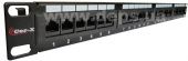 Патч панель Cor-X 19" 1U 24 порта RJ45 Cat 5E