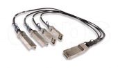 40-гигабитный медный кабель FoxGate QSFP+/4SFP+ DAC-Xcu