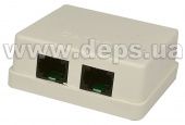 Розетка RJ-45 внешняя двухпортовая Cor-X UC-2208B