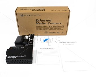 Медиаконвертеры FoxGate EC-B-0,1-1SM-1310/1550nm-20-LFP