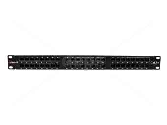 Патч-панель сетевая RJ-45, 19”,  1U, 48 портов,  Cat.5e, UTP