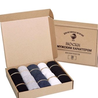 Набор мужских носков RIX 10пар, классические ассорти (4 цвета) 39-42 (MNA31EC121201)