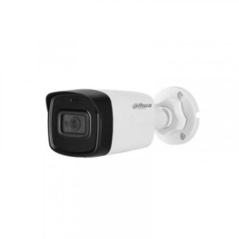 HDCVI видеокамера 8 Мп Dahua DH-HAC-HFW1800TLP-A (2.8 мм) со встроенным микрофоном для системы видеонаблюдения