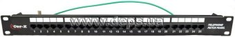 Патч панель Cor-X 19" 1U 25 портов RJ45 ISDN (телефонная)