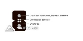 Оптический кабель распределительный FTTH001-SM-02/Flex