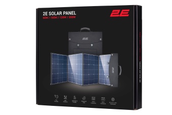 Портативна сонячна панель 2E, 200 Вт зарядний пристрій, DC, USB-С PD45W, USB-A 24W