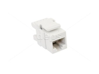 Модуль RJ-45 Cat. 5E  90°, UTP со шторкой, белый