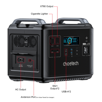 Зарядна станція Choetech BS006 2000W/1997Wh LiFePo4