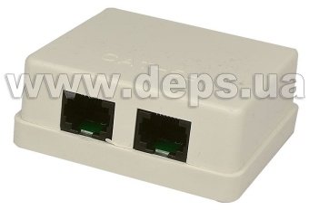 Розетка RJ-45 внешняя двухпортовая Cor-X UC-2208B