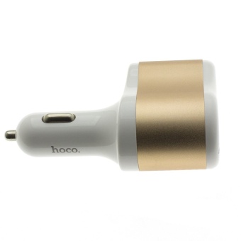 Автомобильное зарядное устройство Hoco original UC206-2 USB Gold (MNA31EC121069)
