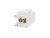 Модуль RJ-45 Cat. 5E  90°, UTP со шторкой, белый