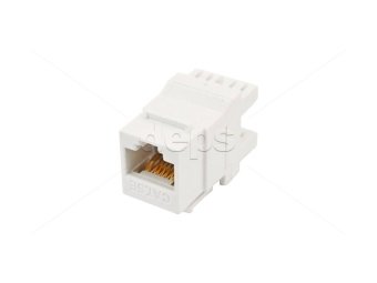 Модуль RJ-45 Cat. 5E  90°, UTP со шторкой, белый