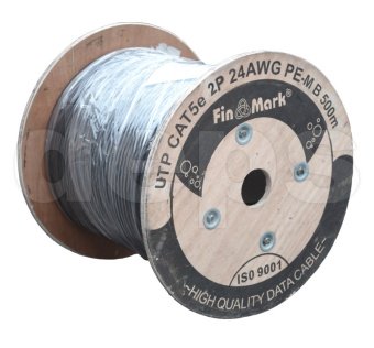 Ethernet кабель FinMark UTP 2P 24AWG наружный самонесущий 500 м