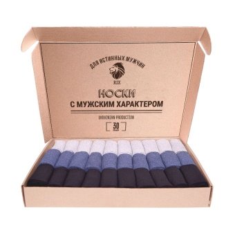Набор мужских носков RIX 30пар, короткие ассорти (3 цвета) 45-46 (MNA31EC121221)