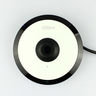 HDCVI видеокамера Fisheye 5 Мп Dahua DH-HAC-EW2501P со встроенным микрофоном для системы видеонаблюдения