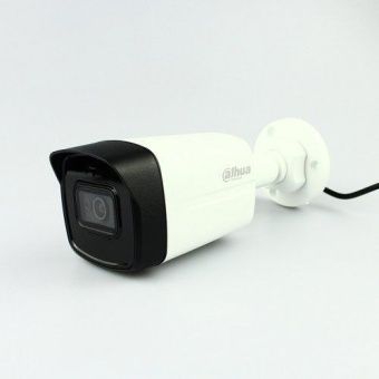 HD-CVI видеокамера 2 Мп Dahua DH-HAC-HFW1200TLP-A (2.8 мм) со встроенным микрофоном для системы видеонаблюдения