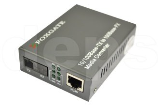 10/100Base-TX одноволоконные WDM 1310/1550 медиаконверторы